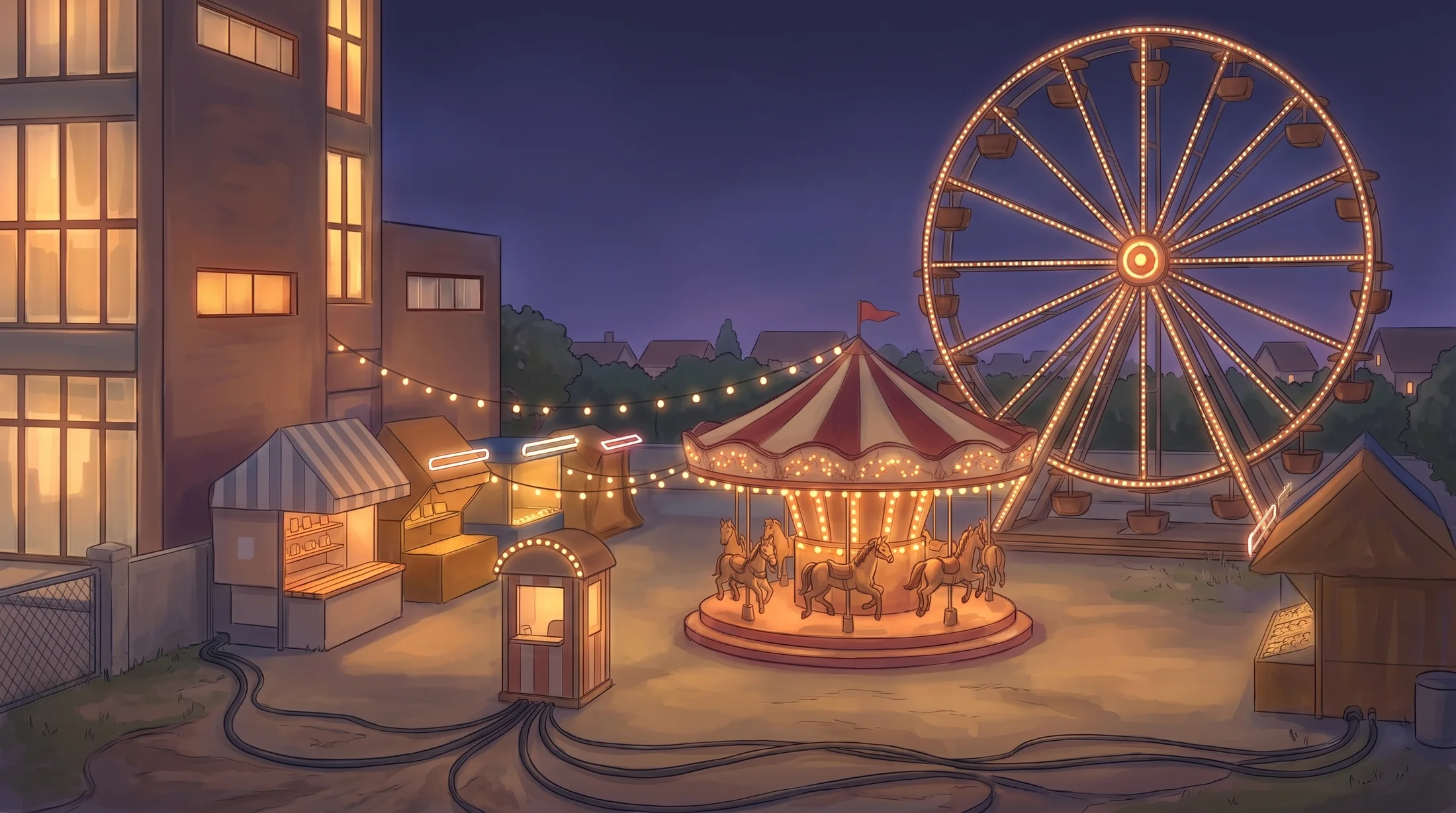 The entrance to Luna Park YAC in Mondo Memento